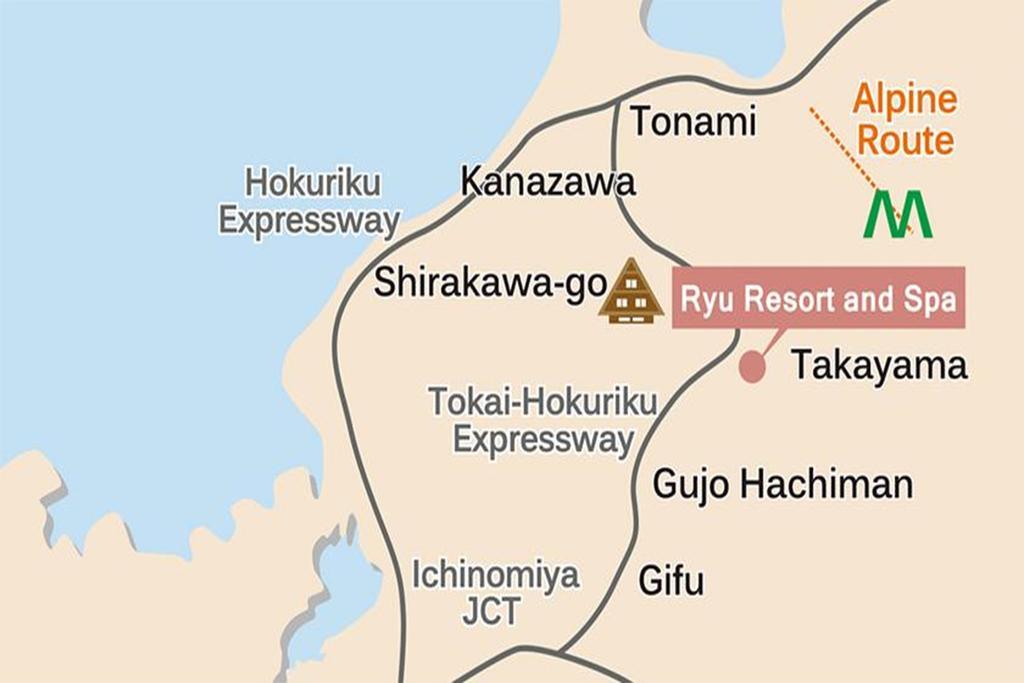 Hotel Ryu Resort And Spa Takayama  Eksteriør billede
